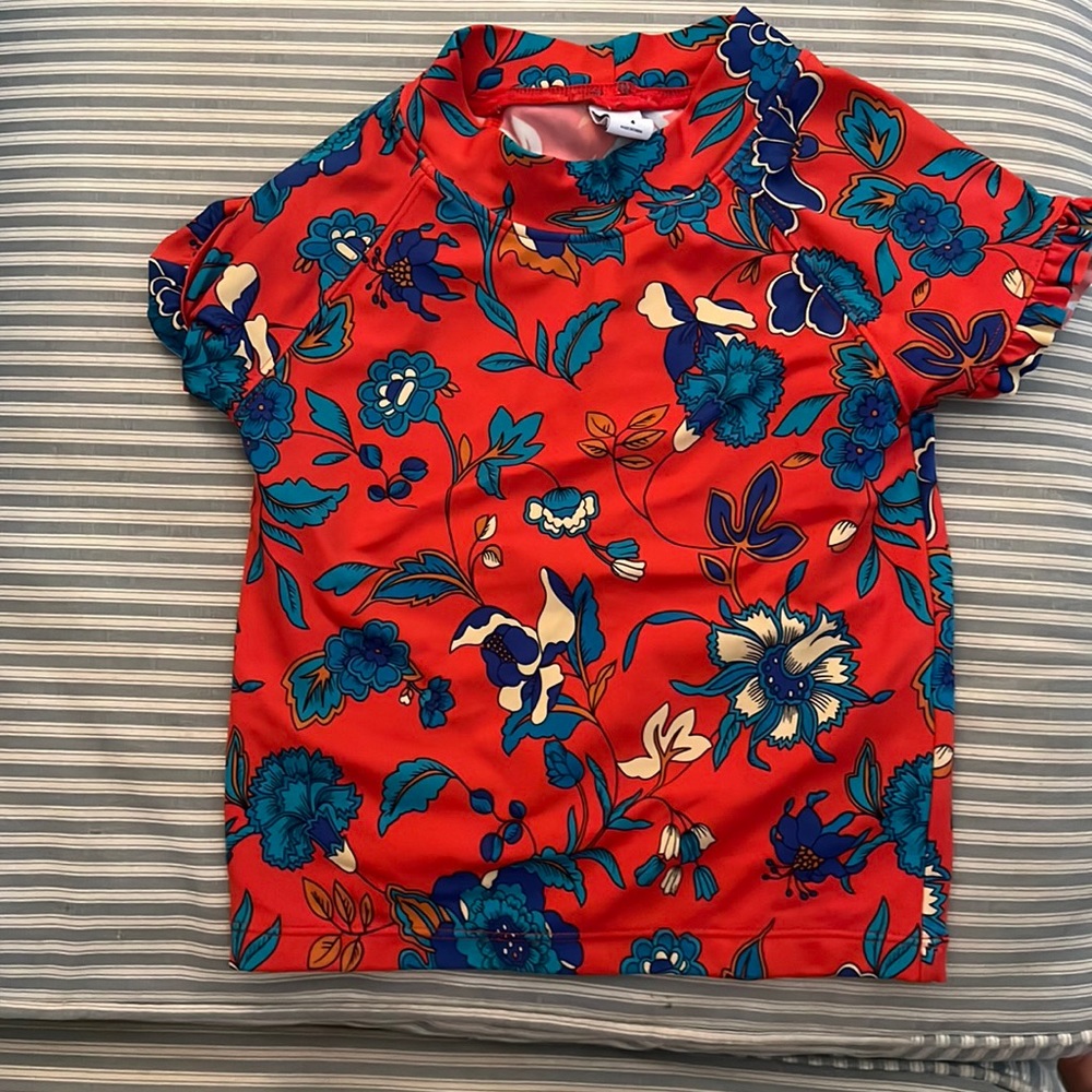 Like new - janie and Jack bathing suit too- rash guard size 4